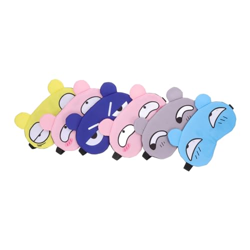 FRCOLOR 6個 スリープ アイ 睡眠のためのシルクアイ 女の子 アクセサリー パーティーゲーム用の目隠し 寝る 用睡眠 目隠し 目隠しアイシェード 韓国シルク