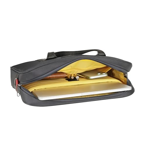 Image of Lavie Sport Elevate Briefcase 9L Laptop Briefcase Bag | Premium Leatherette Business Briefcase for Men & Women | Messenger Shoulder Bag with Detachable Strap