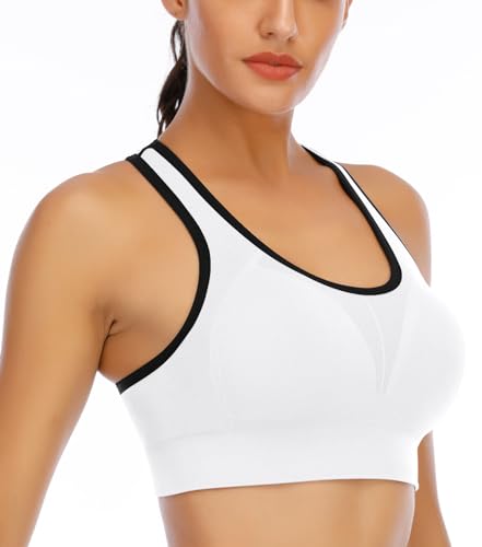 Image of IUGA Sports Bras for Women High Impact Racerback Sports Bra Seamless Padded Sports Bra Yoga Bras Workout Bra Activewear Bra