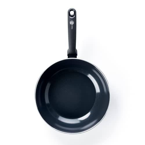GreenPan Wok, Nin Stick Toxin Free Ceramic Open Wok, Induction & Oven Safe Cookware - 28 cm, Black 4 Gallery Image