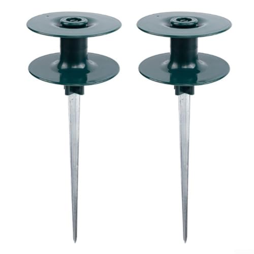Radschlauchführung aus Kunstharz mit Zink-Metallspieß, schützt Ihre Pflanzen, kein Ärger (2 Stück)
