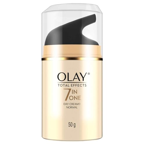 Image of Olay Total Effects Day Cream |with Vitamin C, B5, Niacinamide, Green Tea |Fights 7 signs of ageing for glowing, hydrated and younger looking skin |Suitable for Normal, Dry, Oily & Combination skin |50 gm
