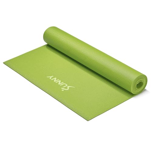 Sunny Health & Fitness Slim High-Density Exercise Yoga Mat - Green - image 1