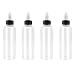 XYSMZM 4 Pcs Dispensing Bottles, 5oz Plastic Boston Squeeze Bottles with Twist Top Cap