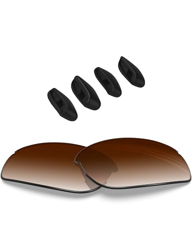 Image of BLAZERBUCK Replacement Lenses & Nose Pads Piece for Oakley RPM Squared OO9257 /RPM Edge OO9250 Sunglass