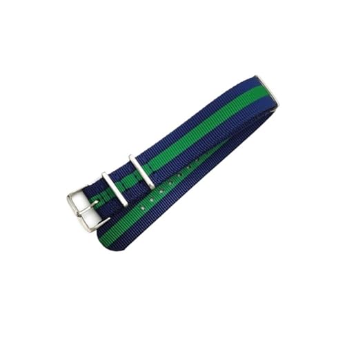 jo[TLoXEHb`oh 18mm 20mm 22mm iCXgoh NATOXgbv Tissot Swatch OMEGA IWC CASIOuXbgɑΉ(Blue green blue,22mm)