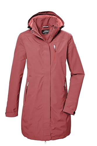 killtec Damen Funktionsparka/Parka mit abzippbarer Kapuze KOS 30 WMN PRK, hell sienna rot, 38, 42918-000