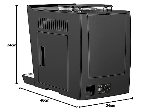 TEESA Kaffeevollautomat Aroma 800 mit Mahlwerk und Milchaufschäumer, 19 BAR, TSA4008, schwarz – Bild 8