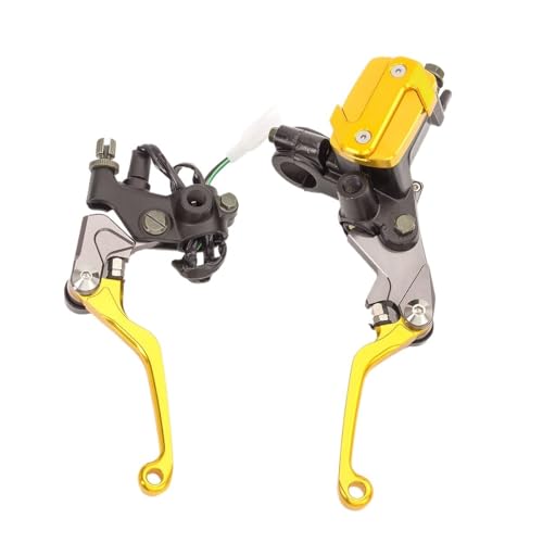 Levier d'embrayage de frein hydraulique finition or anodisé pour moto de cross