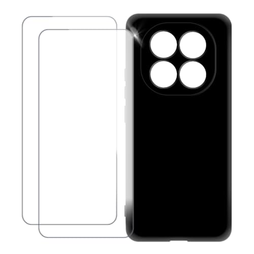 UOGNADGD Xiaomi Redmi Note 14 Pro 5G �Ƃ̌݊������� �J�X�^���J���t���P�[�X�{�����K���X�ی�t�B����2���t�� ? �Ռ��z�������h�~ (�u���b�N)