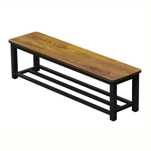 Banco de entrada moderno para interiores con zapatero, almohadillas ajustables y construcción robusta, banco de comedor de 51 pulgadas para final de cama, muebles de entrada elegantes (130 x 45 x 35
