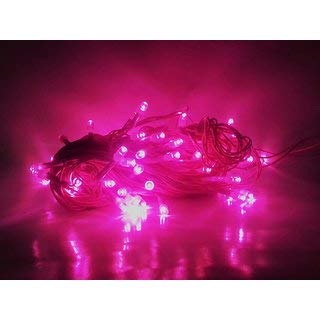 OMNITO 12 Meter LED Rice Lights String Christmas Ladi Rice Light for Home Decor, Christmas, Diwali and Festive Decoration (Pink Color)