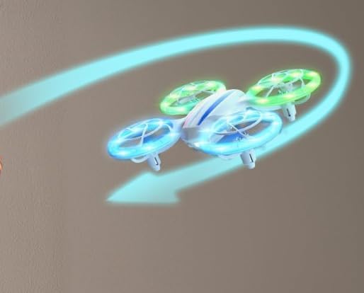 Mini Drone for Kids LED Light Drones for Kids with 3 Speeds, 360 Flips, Headless Mode, RC Quadcopter for Beginners Propeller Full Protect and Modular Battery, Boys and Girls Gift