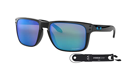 Oakley Holbrook XL OO9417 941703 Sunglasses For Men Bundle + Oakley Leash + VISIOVA Accessories