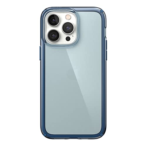 Speck iPhone 14 Pro Max Case - Drop Protection with Scratch Resistant Dual Layer Slim Phone Case for 6.7 Inch iPhones 14 Pro Max - Anti-Yellowing & Anti-Fade Case - Glass Navy/Winter Navy GemShell - image 9