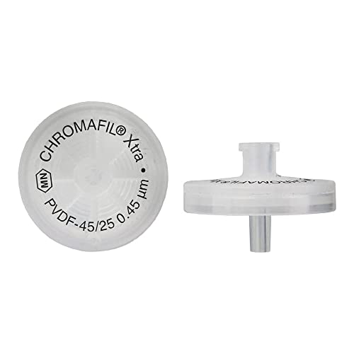 Image of MACHEREY-NAGEL 729219.400 CHROMAFIL Extra PVDF Syringe Filter, Labeled, 0.45m Pore Size, 25 mm Membrane Diameter (Pack of 400)