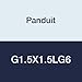 Panduit G1.5X1.5LG6 Type G Wide Slot Wiring Duct, PVC, 1.5" x 1.5" x 6