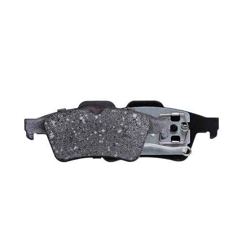 Image of Detroit Axle - Rear Ceramic Brake Pads w /Hardware Replacement for 2004-2005 Mazda 3 Volvo S40, 2005 V50, 2006-2007 Mazda 5-2pc Set
