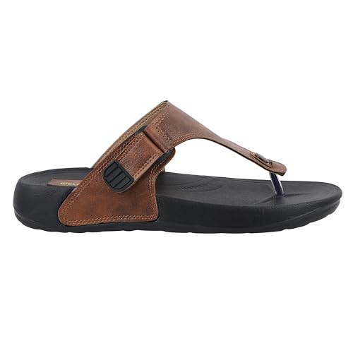 Image of URJO GLF 21 Men's Slippers /FlipFlops Lightweight Super Flexible Arch Support Durable Anti Skid & Stylish Dailywear Slippers /FlipFlops for Men