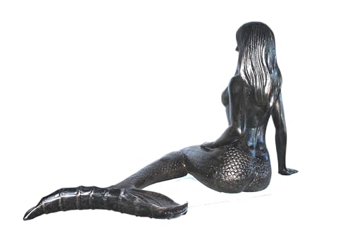 Escultura Grande Sirena Acabado Bronce Aluminio 64" miniatura 3