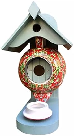 ZLXDP Suministros de Mascotas Alimentador Tetero de Aves Caja de alimentación de Aves Nido de Aves Decoración del jardín del hogar
