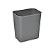Kosz Na śmieci Kosz prostokątny gospodarstwa domowego bez pokrywy, salon sypialnia łazienka sypialnia kreatywny prosty plastikowy kosz 8l, 14l Kosz Na śmieci W Kuchni (Color : Szary, Rozmiar : 14L)