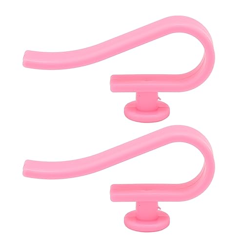 2pcs Beach Bag Hook Plastic Fashionable Colorfast Pink Bag Insert Key Holder Beach Bag Attachment for Hanging Headset Sunglasses