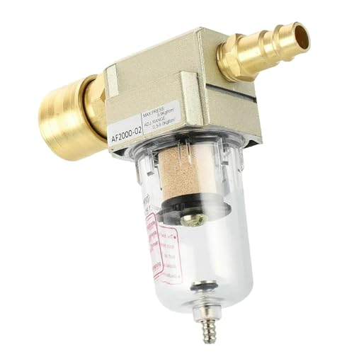 Bohaner Wasserabscheider Druckluft 1/4 Zoll Druckluftfilter Wasserabscheider Ölabscheider mit Schnellkupplung für Kompressor Filter und Druckluft Filter