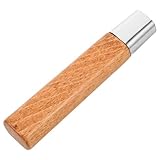 NUOBESTY Massiver Holzgriff für Küchenmesser Ersatz Ergonomischer Selbstgemacht Messergriff aus Langlebigem Holz mit Eisen Textur für Reparaturen und Professionelle Kochumgebungen