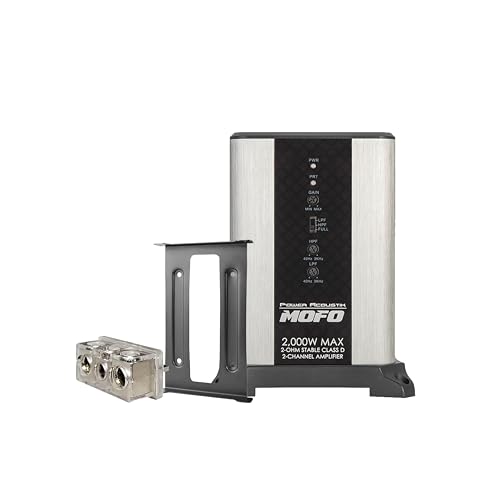 Power Acoustik 2000 Watt Class D Amplifier for Deep Bass and Clear Sound