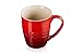 Le Creuset Stoneware 20 oz Extra-Large Logo Coffee Mug, Cerise