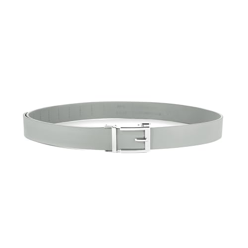 Image of Gelante Genuine Leather Ratchet Dress Belt With Automatic Sliding Buckle - Minimalistic Style-Trim to Fit