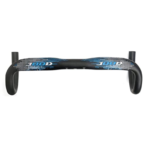 HIMALO 31.8mm Road Bike Bent Handlebar 380mm/400mm/420mm/440mm Racing Handlebars Drop 125mm Reach 80mm Aluminium Alloy Bars (Color : Blue, Size : 380mm)