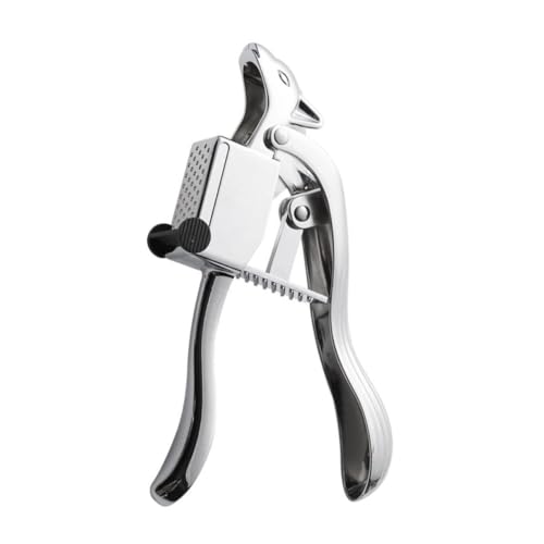 HAKIDZEL 1Pc Squirrel Style Garlic Press Stainless Steel Manual Garlic Mincer with Ergonomic Handle for Easy Crushing Comfortable Use Kitchen Tool for