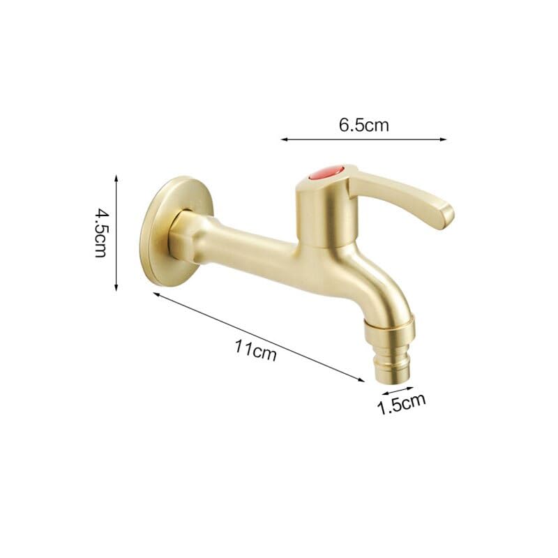 Robinet machine à laver or brossé pour optimiser l'espace buanderie et WC - 3