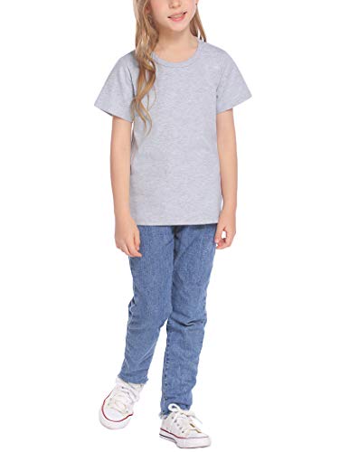 Greatchy Girls' 3-Pack Short Sleeve Tees Cotton T Shirts Tops Tee #TOP6