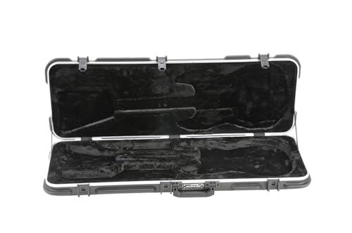 Image of SKB Cases 1SKB-66 Electric Guitar Hard Case, Rectangular TSA Approved Case for Strat and Tele Style Guitars, Plush EPS Interior, Black