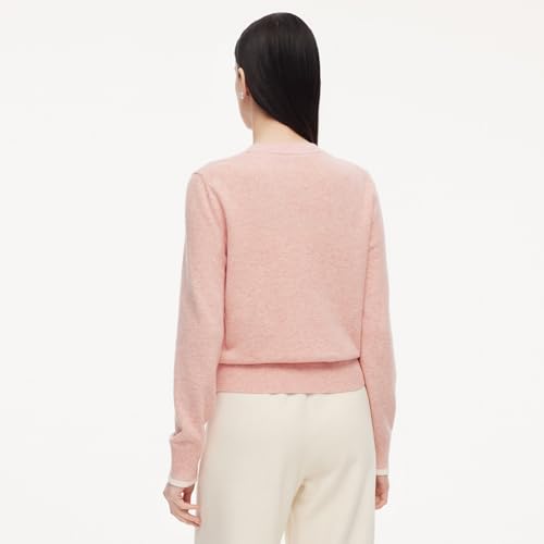 Image of GOELIA Women Wool Blend Lightweight Cardigan Sweaters 2026 Spring Business Casual Solid Long Sleeve Knitted Cardigan Top