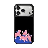 CASETiFY ミラー iPhone 17 Pro ケース [鏡面(スマホカバー) / MagSafe対応/指紋防止] - Meowin' Around - シルバー (ブラックバンパー)