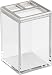 iDesign Clarity Vanity Organizer Cosmetics Storage for Makeup Brushes, Eyeliner, Eye Palettes, Lipstick on Bathroom, Kitchen Countertops,
