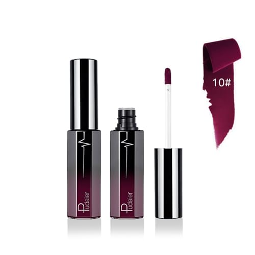 Lápiz labial mate hidratante de larga duración para labios líquido, maquillaje de labios para mujeres y niñas, juego de maquillaje líquido mate