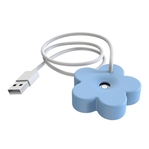 NiuLumea Humidificador de aire portátil USB para uso doméstico con temporizador de 8 horas, tecnología de niebla silenciosa, material ABS para entrada de CC 5.0 V, color azul NiuLumea Humidificador de aire portátil USB para uso doméstico con temporizador de 8 horas, tecnología de niebla silenciosa, material ABS para entrada de CC 5.0 V, color azul