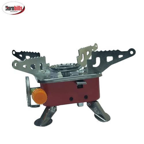 Image of Hornbills Portable Camping Gas Stove Outdoor Camping Stove - 2800W- Ultra Light Folding Cooking Gas Burners Stove - Hiking, Outdoor Picnic & Emergencey stove, Stainless Steel