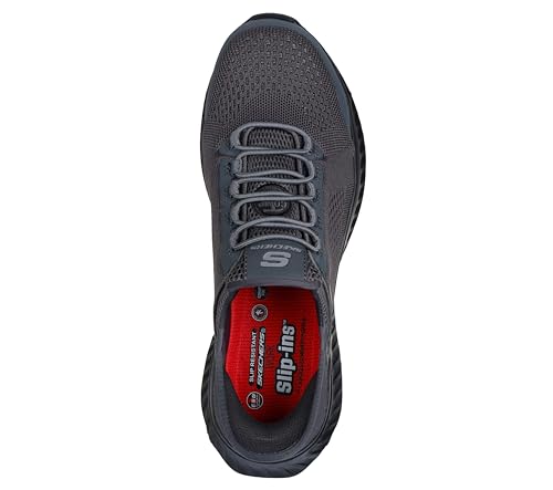 Image of Skechers Men's Tilido Troxin ESD Bungee | Work, Slip-ins, Composite Safety Toe, ESD, Slip Resistant, Air-Cooled Memory Foam