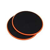 ieron Doppelseitige Gleitscheiben, Core-Slider, ultimativer Core-Trainer, Fitnessstudio, Übungs-Gleitscheiben, doppeltes Heim-Bauch- und Ganzkörper-Trainingsgerät (Orange)