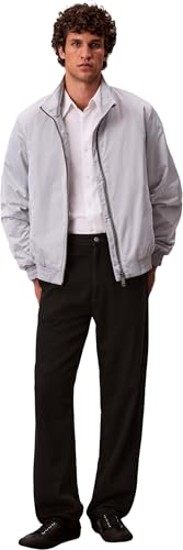 Calvin Klein 8719965074583 LS Padded Harrington Jacket Lv04rc516g Jacken, Grau (grauer Marmor), XXL für Herren, Grau (grauer Marmor), XXL – Ansicht 4