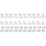 30 Pcs Resin Polar Bear Toy Decor Animal Models Mini Penguin Figurines White Bear Figurines Resin Crafts Garden Adornment Landscape Ornament Baby Household Ornaments