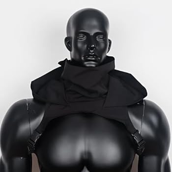 keland Cyberpunk Capuche Rogue Foulard avec Masque Cape Gothique à Capuchon pour Halloween Ninja Cosplay (A-Noir keland Cyberpunk Capuche Rogue Foulard avec Masque Cape Gothique à Capuchon pour Halloween Ninja Cosplay (A-Noir