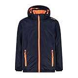 CMP, Kid Jacket Snaps Hood, Boy, Black Blue, 176