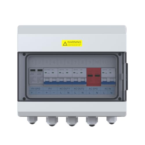 Boîtier de combinaison PV EDECOA 12 positions pour onduleur hybride 9KVA